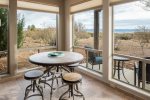 The open plan great room has Verde Valley Views out the front and Mingus Mountain view out the back